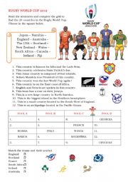 English Worksheet: Rugby World Cup 2019