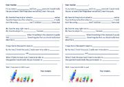 English Worksheet: Letter to my teacher
