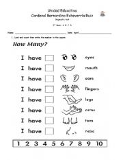 English Worksheet: Diagnostic test