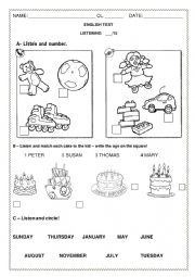Test for kids