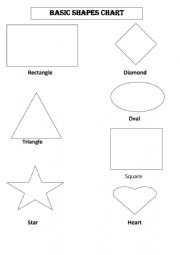 English Worksheet: shapes