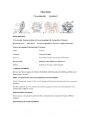 English Worksheet: Thundercats Video Guide