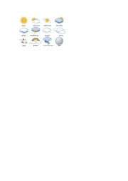 English Worksheet: The weather