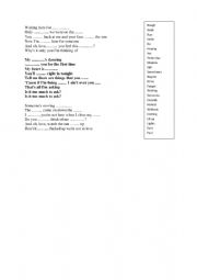 English Worksheet: Niall Horan - Too Much To Ask Listening Sheet
