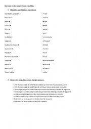 English Worksheet: written comprehension on the song 