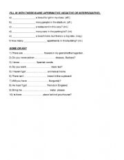 English Worksheet: THERE IS/THERE ARE - SOME/ANY