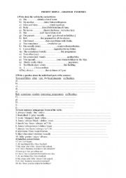 English Worksheet: PRESENT SIMPLEgeneral revision with a key