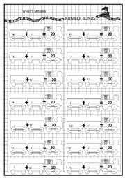 number bonds worksheet 