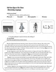 English Worksheet: Life in Ancient Egypt