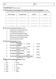 Elementary test with key