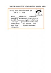 English Worksheet: Present Simple