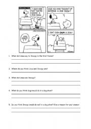 English Worksheet: Comic Strip Comprehension - Indirect Speech