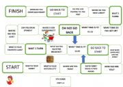English Worksheet: board game