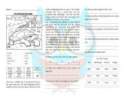English Worksheet: fable: the turtle and the rabbit
