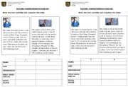 English Worksheet: Reading comprehension