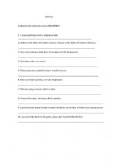 English Worksheet: CONJUCTIONS