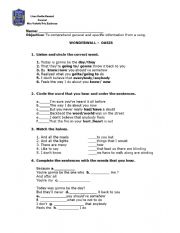 English Worksheet: wonderwall