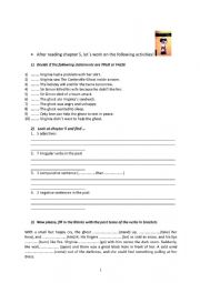 English Worksheet: The Canterville Ghost 