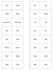 English Worksheet: Irregular verbs