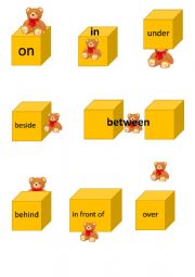 English Worksheet: on in
