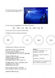 English Worksheet: Song: I have a dream - ABBA 