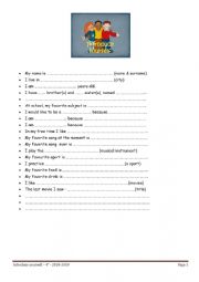 English Worksheet: introduction