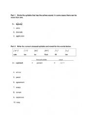 English Worksheet: Schwa and vowel practice