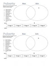 Changes during puberty