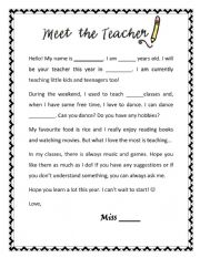 Meet the teacher