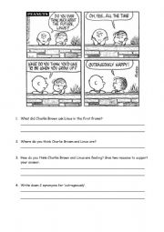 English Worksheet: Comic Strip Comprehension - Indirect Speech 2
