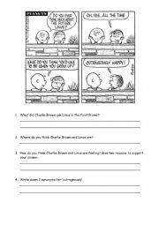 English Worksheet: Comic Strip Comprehension - Indirect Speech 2