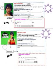 English Worksheet: PHYSICAL DESCRIPTION 