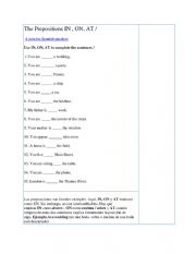 PREPOSITIONS OF PLACE