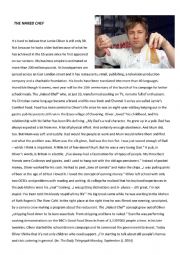 English Worksheet: Jamie Oliver - the naked chef