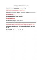 English Worksheet: School concerns