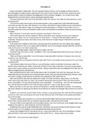 English Worksheet: reading all tenses review