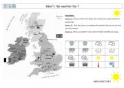 English Worksheet: weather forecast