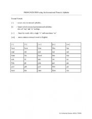 English Worksheet: Pronunciation using IPA