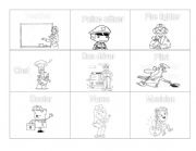 English Worksheet: Jobs pictionary