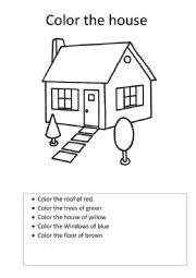 Color the house