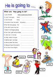 English Worksheet: be going to 
