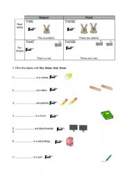 English Worksheet: Demonstrative pronouns