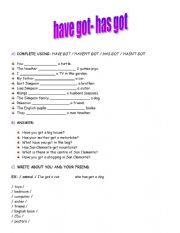 English Worksheet: HAVE GOT