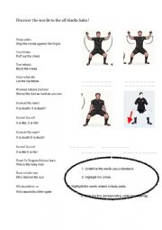 English Worksheet: HAKA WORSHEET