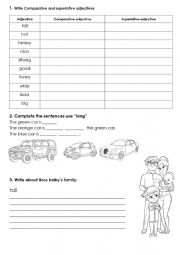 English Worksheet: Countable and uncountable adjectives
