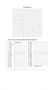 English Worksheet: Action verbs wordsearch