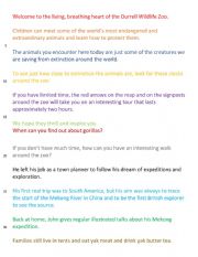 English Worksheet: scrambled sentences