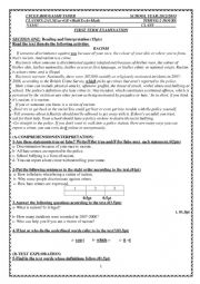 English Worksheet: racism