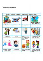 English Worksheet: Adverbs of manner