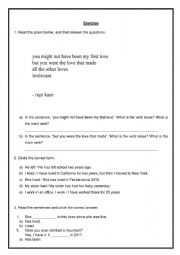 English Worksheet: Present Perfect and Simple Past Exercise